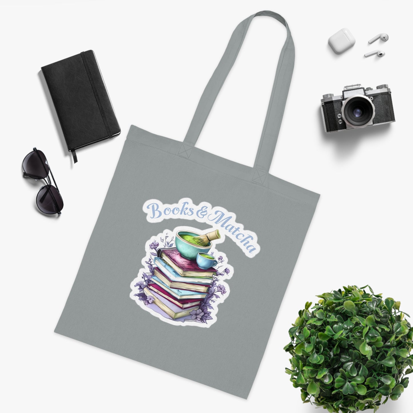 Matcha and Books Tote bag
