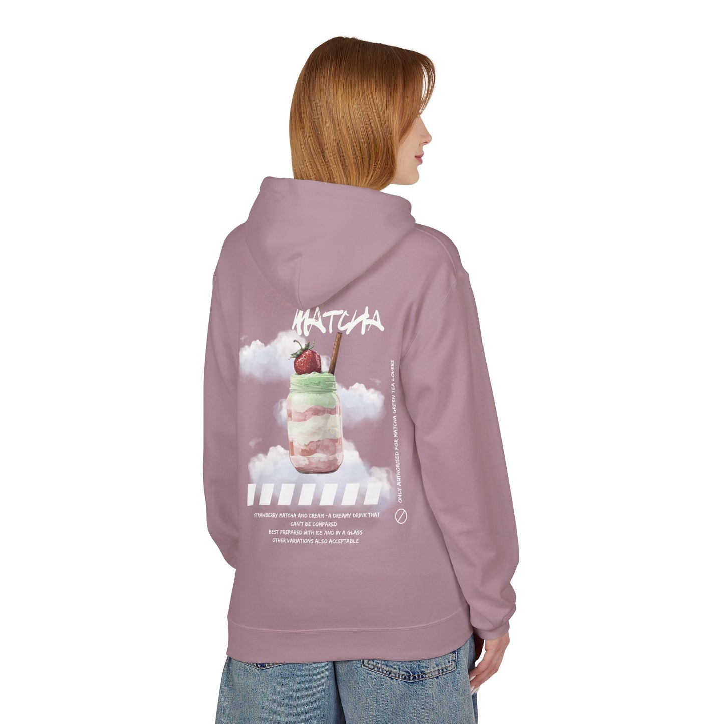 Strawberry matcha- street style Hoodie