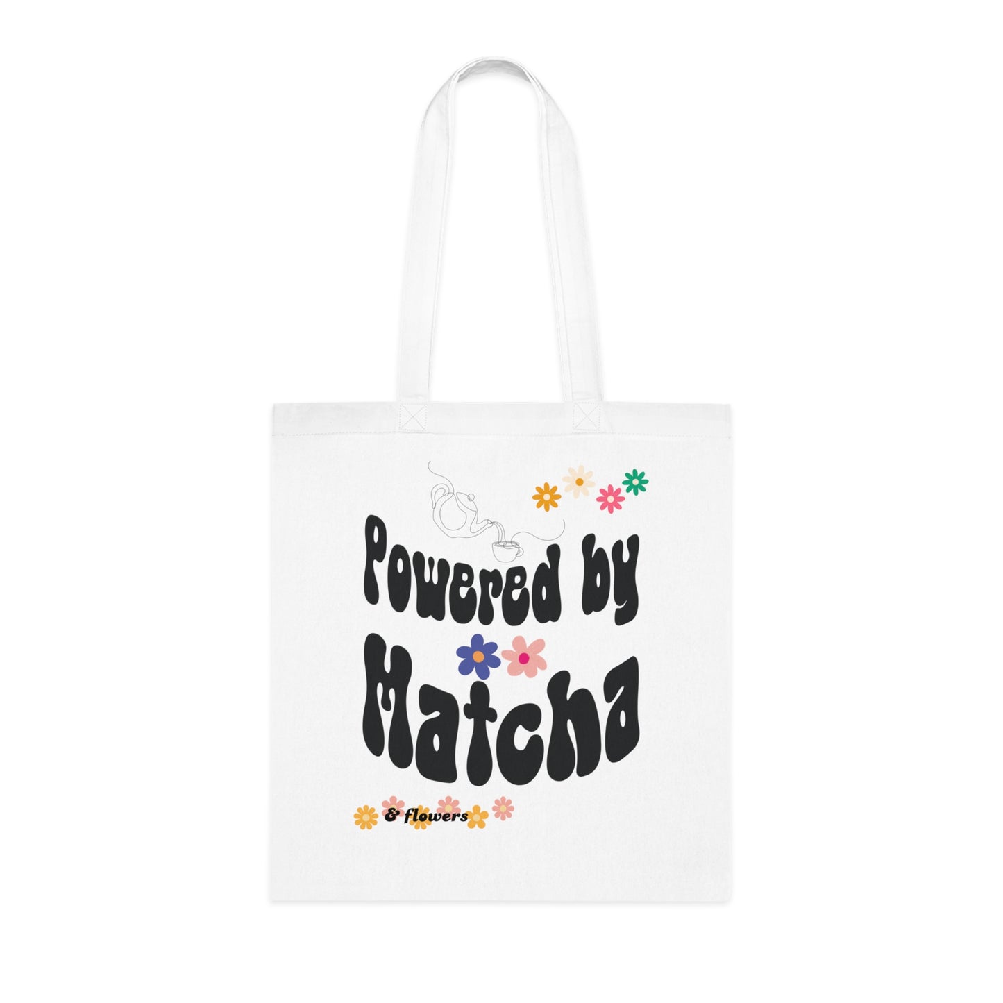 Powered by Matcha Tote Bag